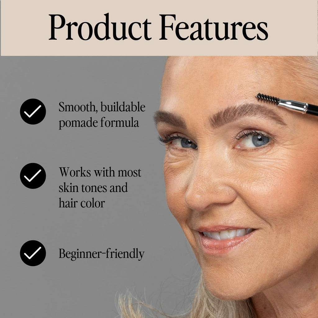 Achieve Flawless Brows with the Universal Eyebrow Pencil - Dual-Ended Precision Tool for Effortless Definition and All-Day Wear