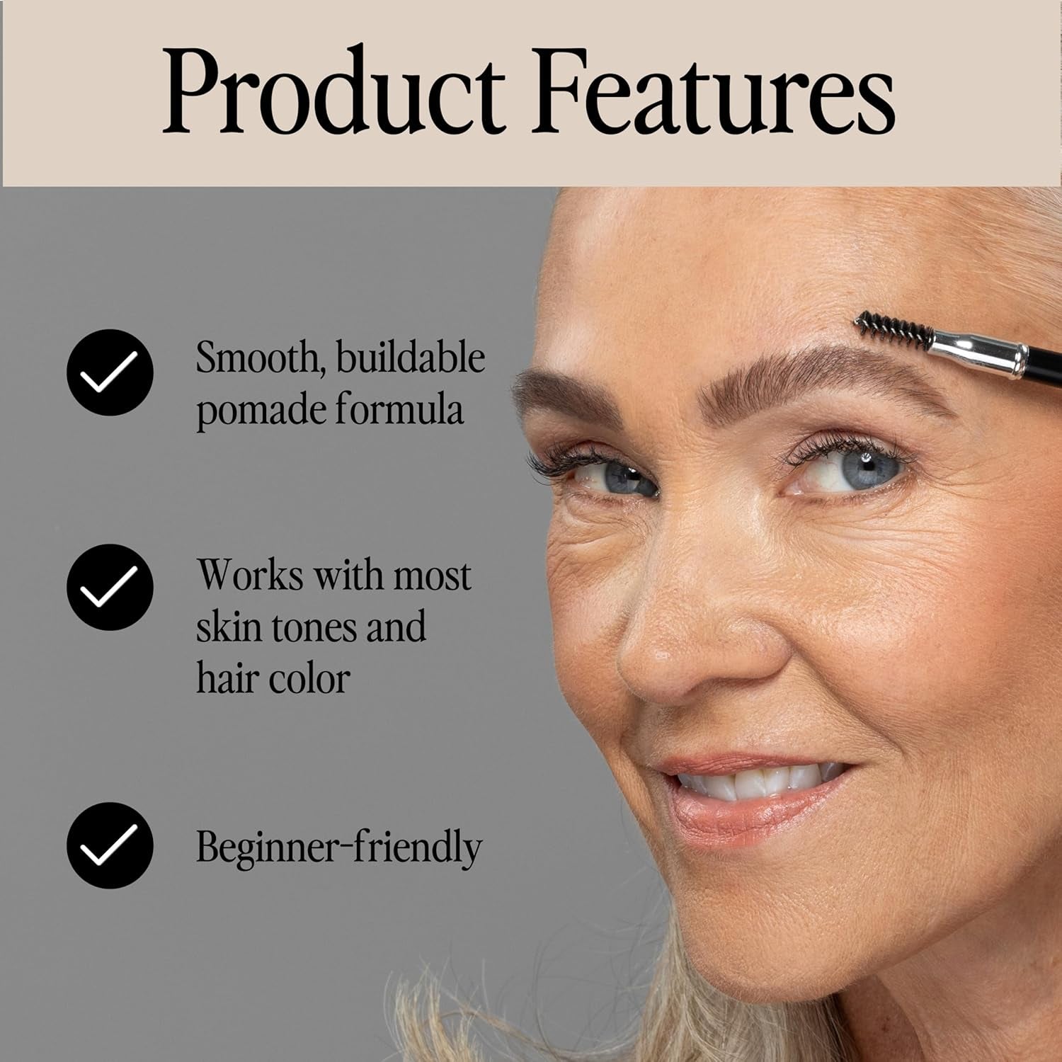 Achieve Flawless Brows with the Universal Eyebrow Pencil - Dual-Ended Precision Tool for Effortless Definition and All-Day Wear